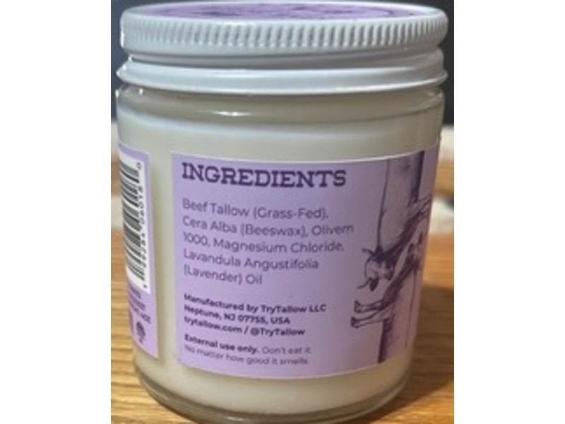 TryTallow Grass-Fed Magnesium Balm, Lavender