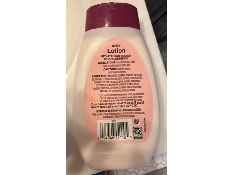 Parents Choice Baby Lotion, Soft And Gentle Coconut Oil, 13.6 fl oz/400 mL