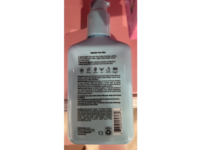 Hempz Ocean Breeze Body Serum, Hyaluronic Acid, 8.5 fl oz/250 mL