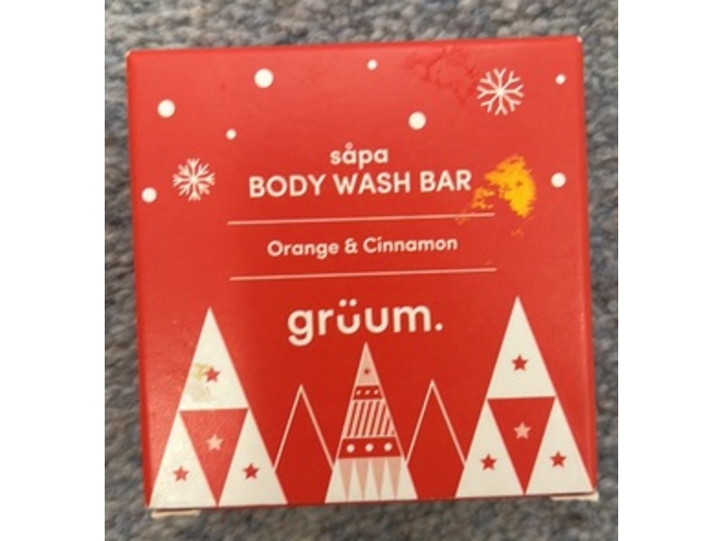 Gruum Sapa Body Wash Bar, Orange & Cinnamon, 50 g