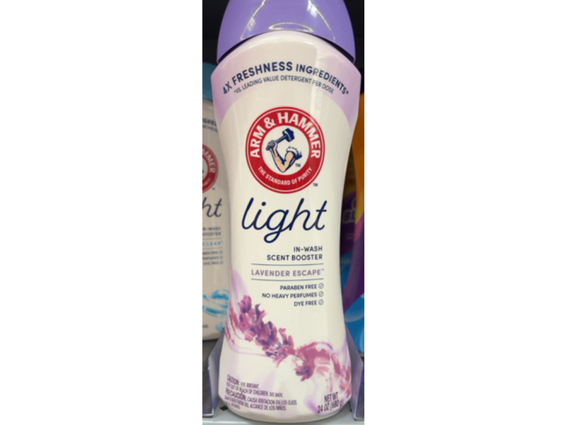 Arm & Hammer Light In-Wash Scent Booster, Lavender Escape, 24 oz/680 g