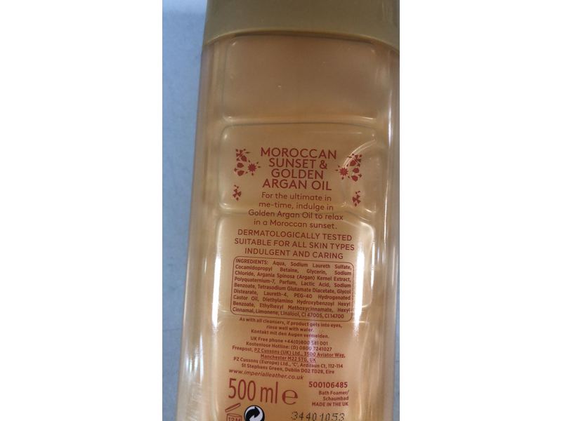 Imperial Leather Bath Soak, Moroccan Sunset & Golden Argan Oil, 500 mL