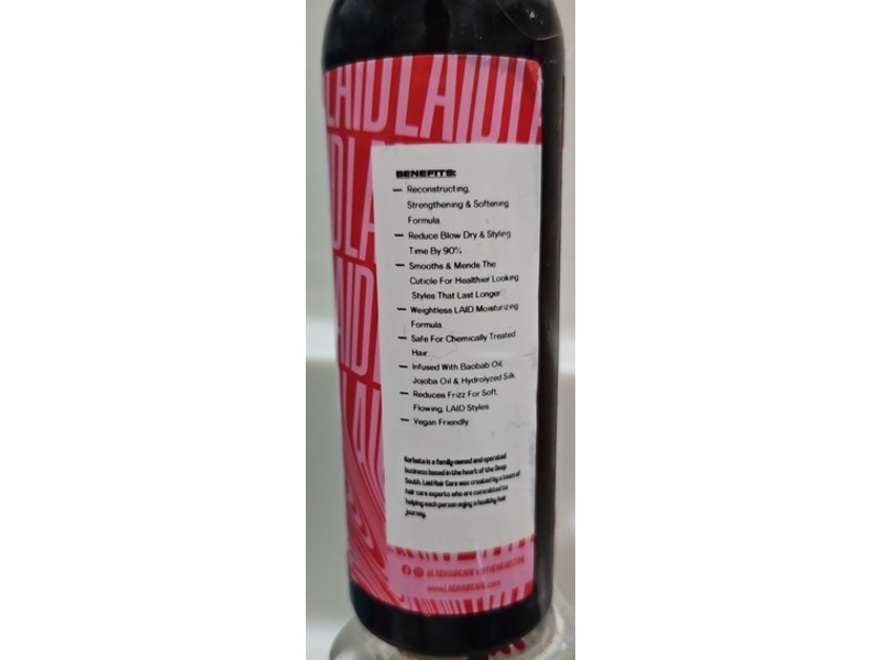 Laid Hair Care Hello Silk Heat Protectant & Shine Serum, 4 oz/118 mL