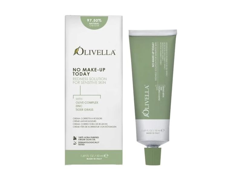 Olivella No Make Up Today Redness Solution, Olive Oil Zinc Tiger Grass, 1.69 fl oz/50 mL