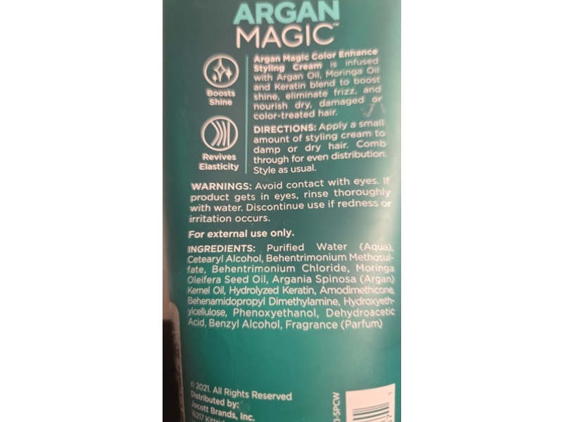 Argan Magic Color Color Enhance Styling Cream, 6 oz/171 g