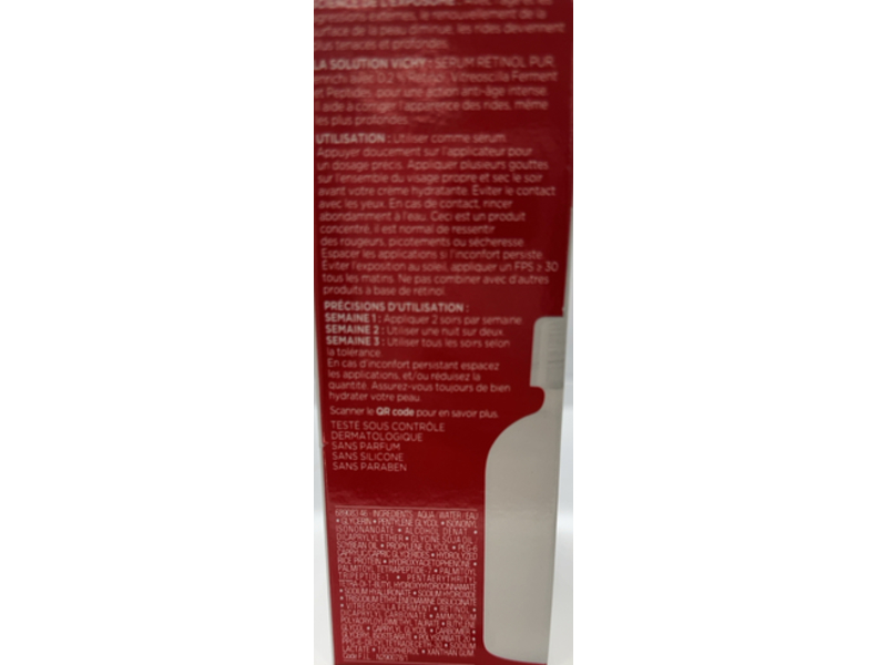 Vichy LiftActiv Pure Retinol Serum, 1.01 fl oz/30 mL