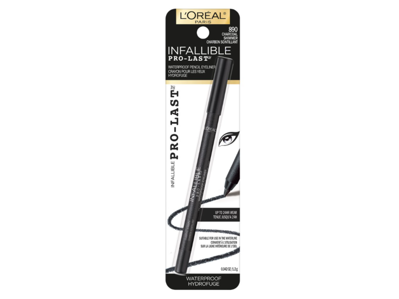 L'Oreal Paris Infallible Pro-Last Waterproof Eyeliner, 890 Charcoal Shimmer, 0.042 oz/1.2 g
