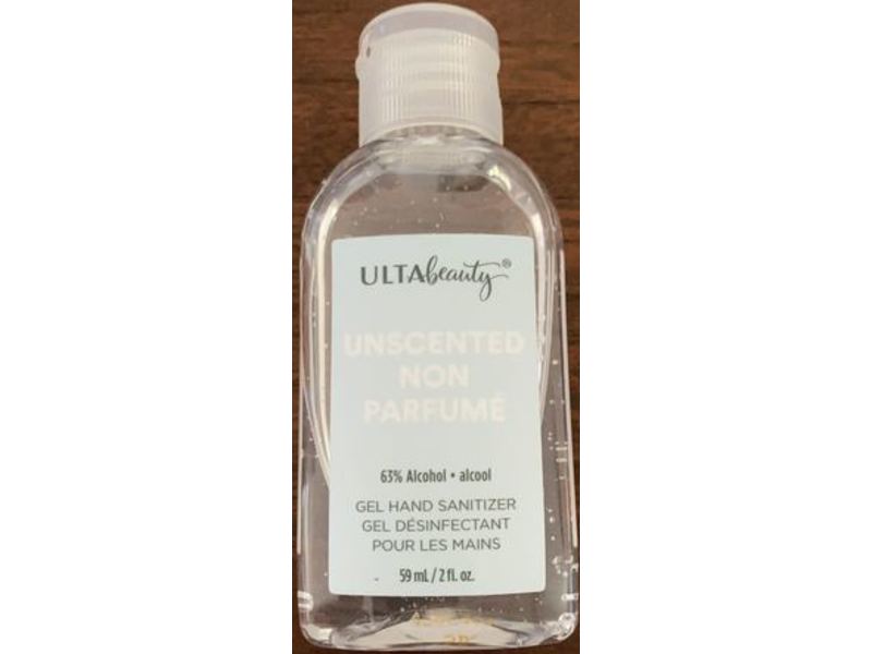 Ulta Beauty Gel Hand Sanitizer, Unscented, 2 fl oz/59 mL