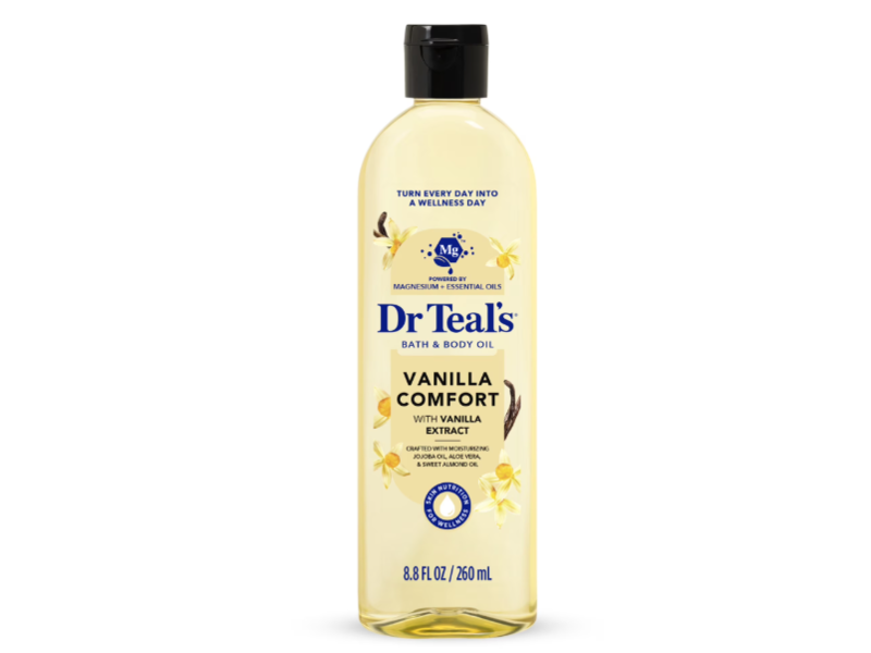 Dr Teal's Bath & Body Oil, Vanilla Comfort, 8.8 fl oz/260 mL