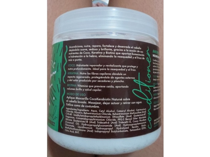 Boe Cosmetics Naturse Hydrating Mask, Coconut + Keratin + Biotin, 16 oz/454 g