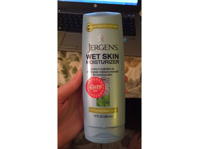 jergens wet skin moisturizer green tea
