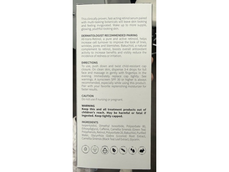 Skin Treats Confectionery Retinol Night Serum 5X, Rewind, 1 fl oz/30 mL