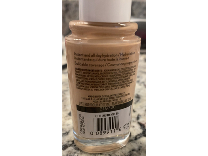 Covergirl Tru Blend Foundation, M1 Natural Beige, 1 fl oz/30 mL