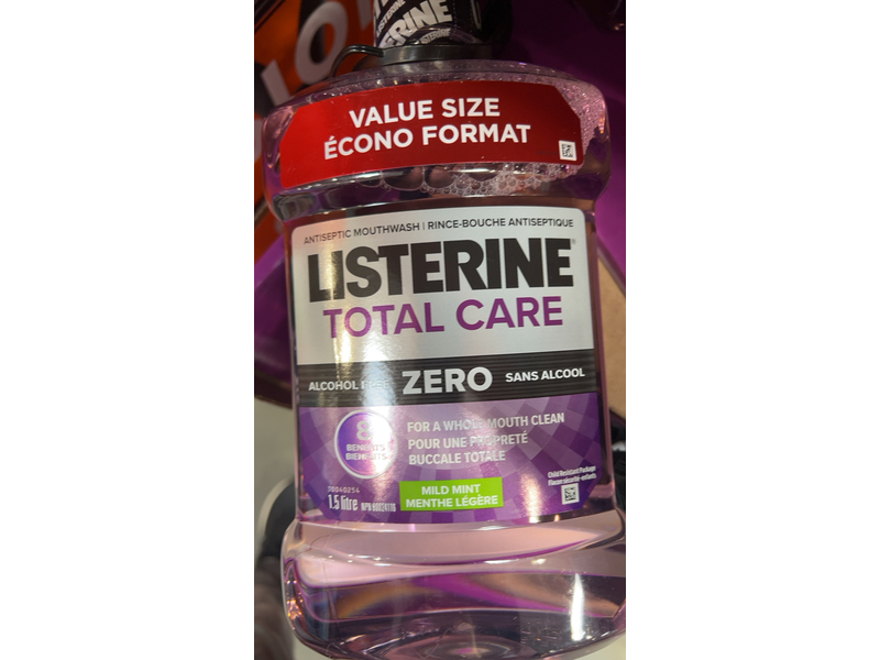 Listerine Total Care Antiseptic Mouthwash, Mild Mint, 1.5 L