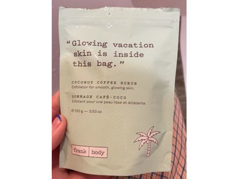 Frank Body Scrub, Coconut Coffee, 3.53 oz/100 g