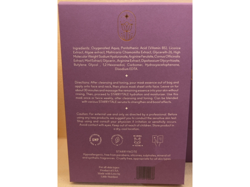 Starrytale Wonder Sheet Mask, B5+ Botanicals 30 mL