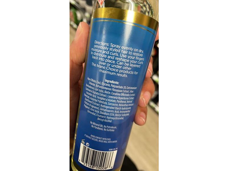 The Mane Choice H2Oh Mineral Rich Hydration Spray, Hydration Therapy, 8 fl oz/237 mL