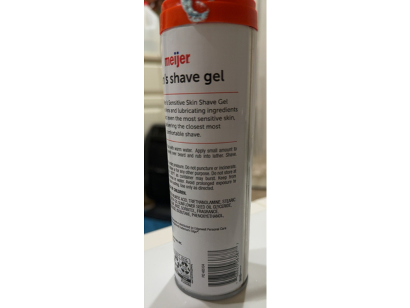 Meijer Men's Shave Gel, Aloe, 7 oz/198 g