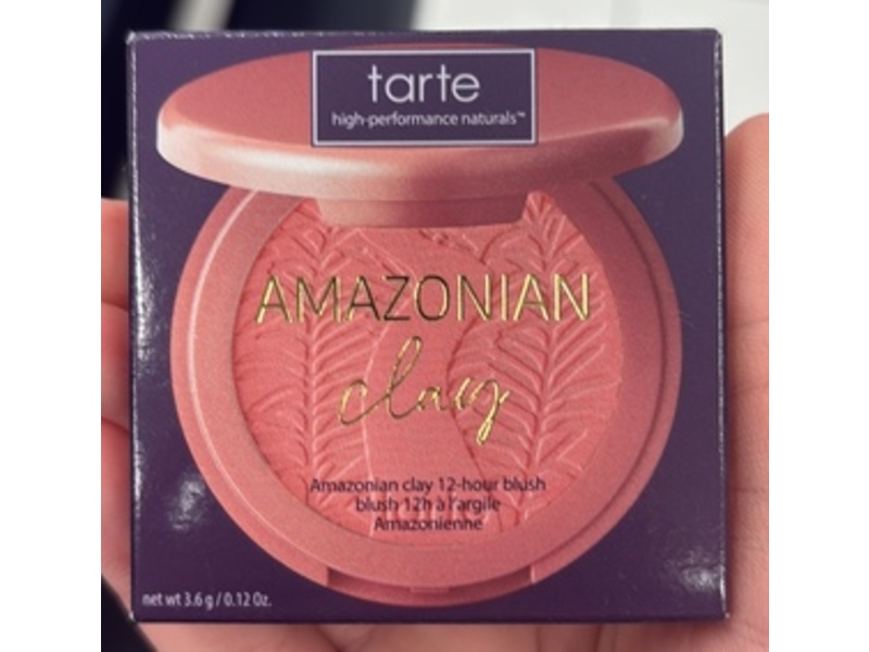 Tarte Amazonian Clay 12-Hour Blush, Flush, 0.12 oz/3.6 g