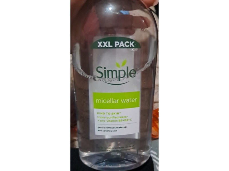 Simple Micellar Water, Pro-Vitamin B5+B3+C, 730 mL