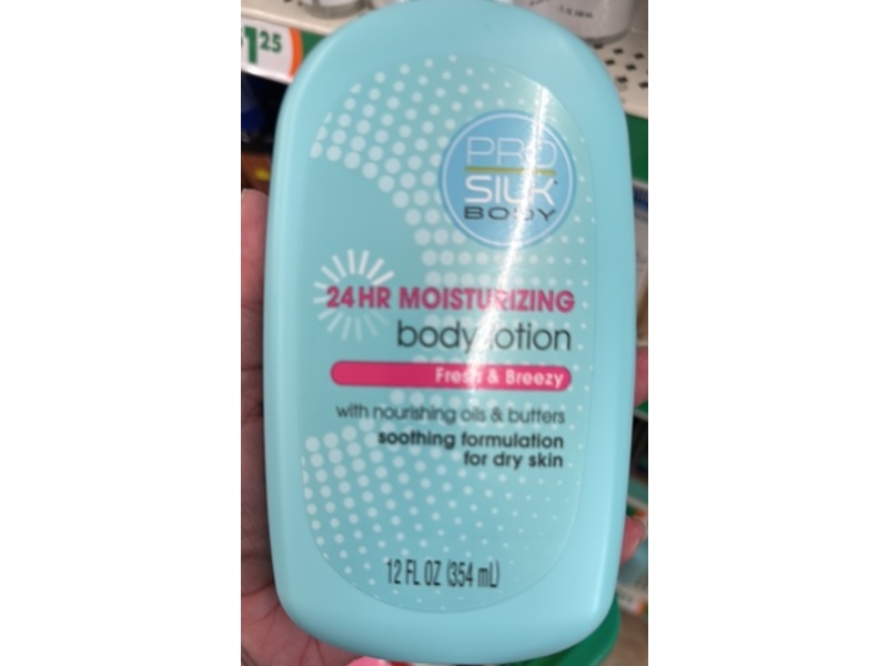 Pro Silk Body Lotion, Fresh & Breezy, 12 fl oz/354 mL