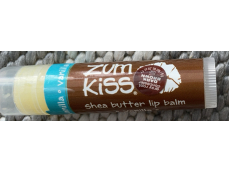 Zum Kiss Shea Butter Lip Balms, Vanilla, 0.15 oz, Pack Of 3