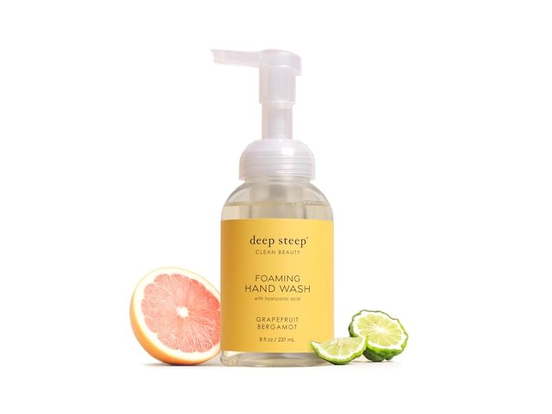 Deep Steep Foaming Hand Wash, Grapefruit Bergamot, 8 fl oz/237 mL