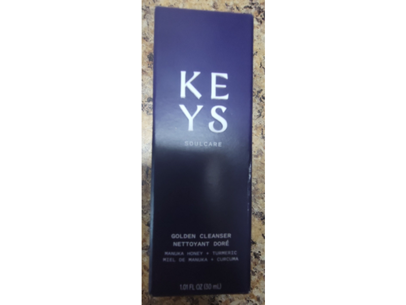 Keys Soulcare Golden Cleanser, Manuka Honey Turmeric, 1.01 fl oz/30 mL