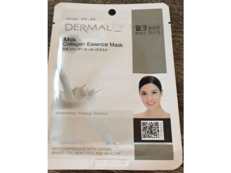 Dermal Collagen Essence Mask, Milk, 0.81 oz/23 g, Pack Of 10