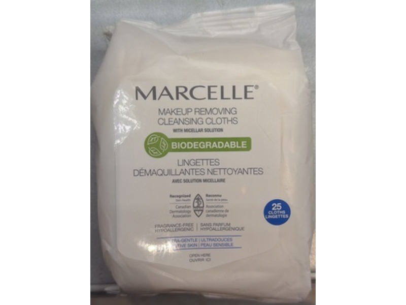 Marcelle Makeup Removing Cleansing Cloths, 25 Count
