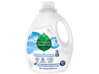 Seventh Generation Liquid Laundry Detergent , Free & Clear, 60 Loads, 90 fl oz/ 2.6 L