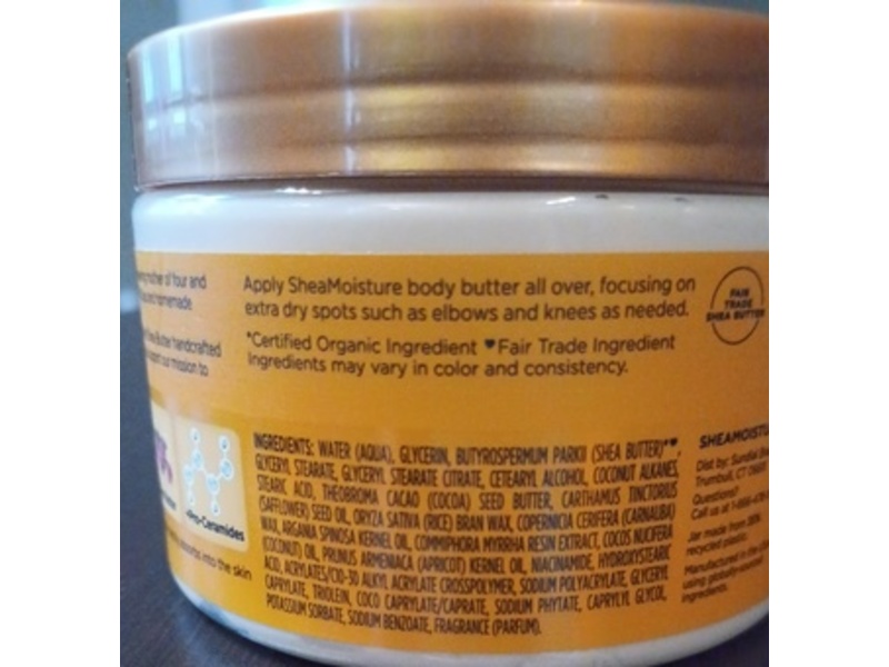 SheaMoisture Deeply Moisturizing Body Butter, Raw Shea Butter, 11.5 oz/326 g