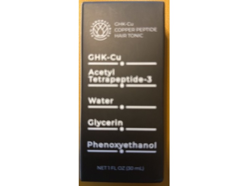 PLU Laboratories GHK-Cu Copper Peptide Hair Tonic, 1 fl oz/30 mL