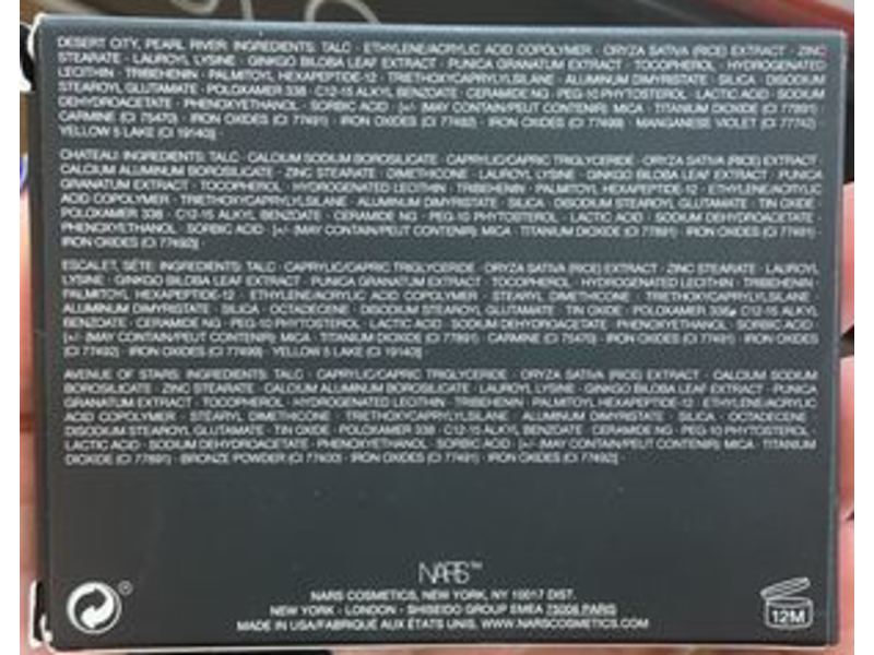 Nars Voyageur Six Eyeshadow Palette, Suede, 0.02 oz / 0.6 g