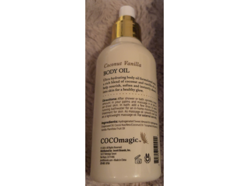 Cocomagic Body Oil, Coconut Vanilla, 6.0 fl oz/177 mL