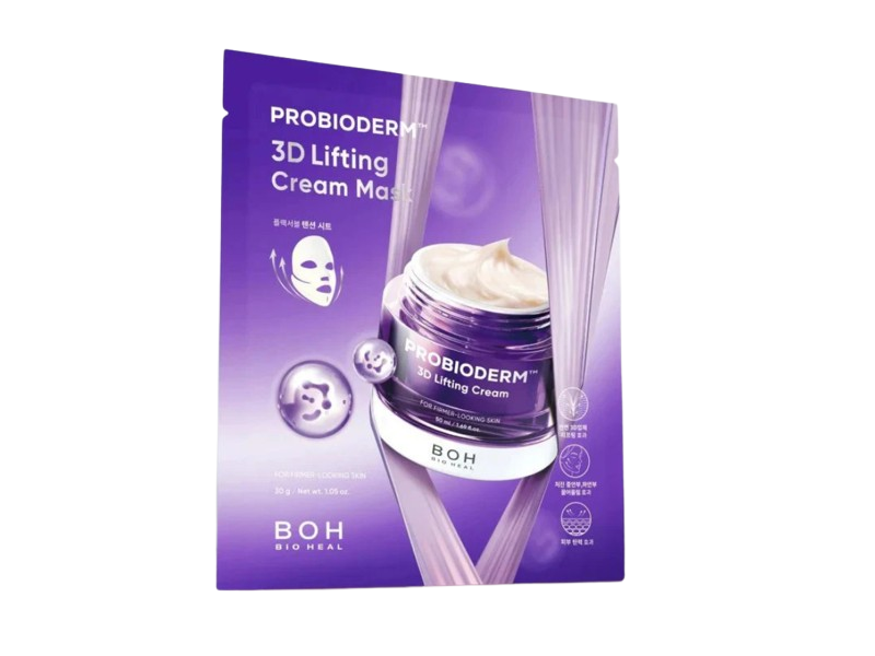 Boh Bio Heal Probioderm 3D Lifting Cream Mask, 1.23 oz/35 g, 6 Count