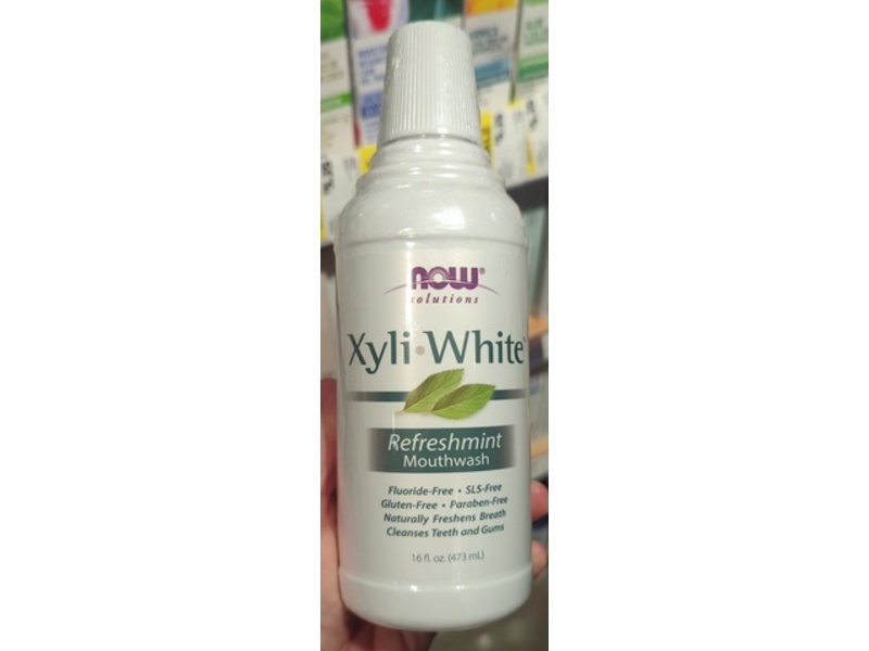 Now Solutions Xyliwhite Mouthwash, Refreshmint, 16 fl oz/473 mL