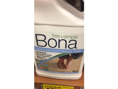 Bona Free & Simple Hardwood Floor Cleaner Refill, 160 fl ...