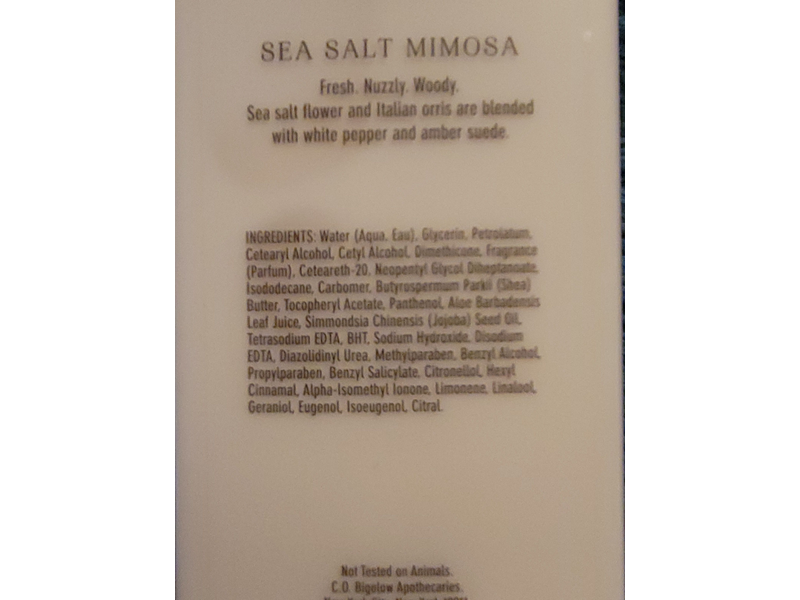 C.O.Bigelow Body Lotion, Sea Salt Mimosa, 11.6 fl oz/345 mL