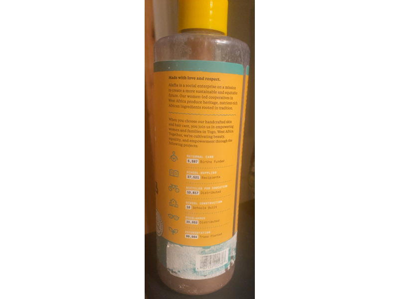 Alaffia Authentic African Black Soap, Peppermint, 16 fl oz/476 mL