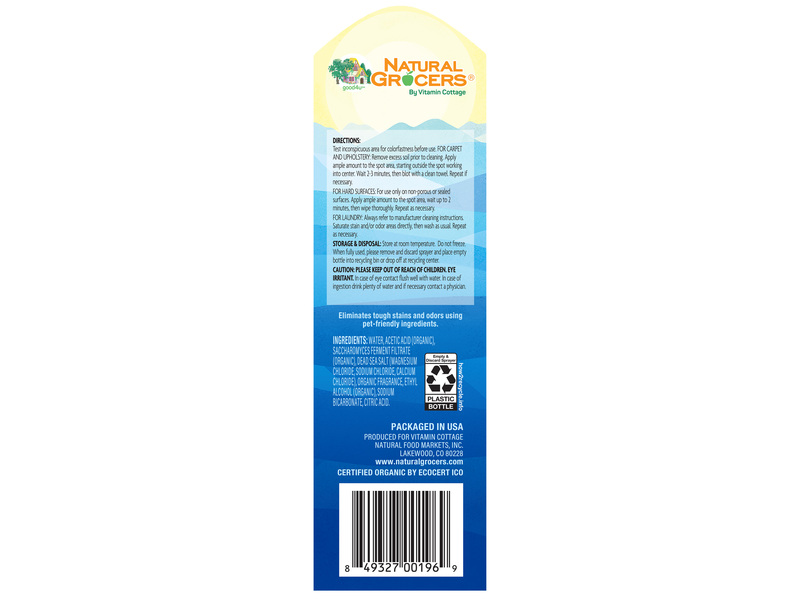 Natural Grocers Organic Pet Stain Remover, Orange Blossom, 26 fl oz/769 mL