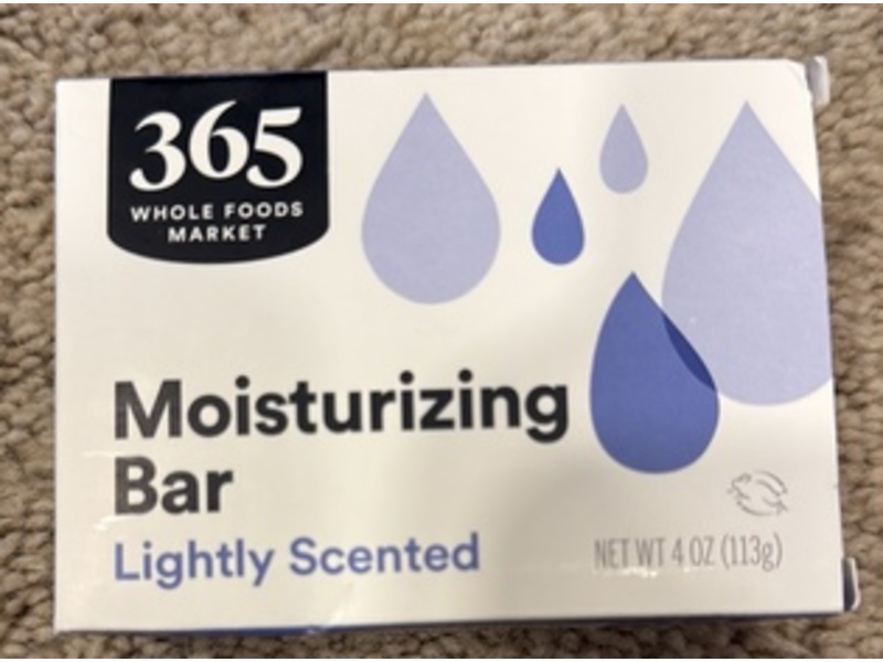 365 Whole Foods Market Moisturizing Bar, Lightly Scented,4 oz/113 g