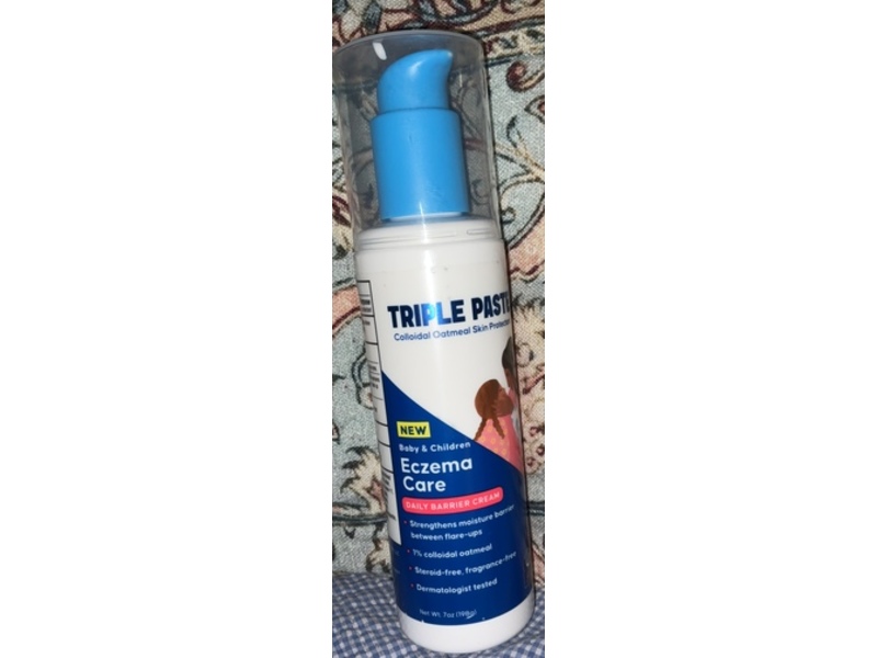 Triple Paste Baby Eczema Barrier Cream, Colloidal Oatmeal 7%, 7 oz/198 g