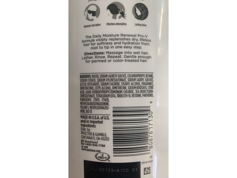 Pantene Pro-V Daily Moisture Renewal 2 In 1 Shampoo & Conditioner, 25.4 fl oz/750 mL