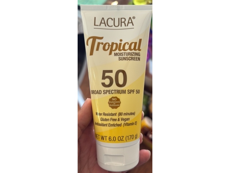 Lacura Tropical Moisturizing Sunscreen, SPF 50, 6.0 oz/170 g