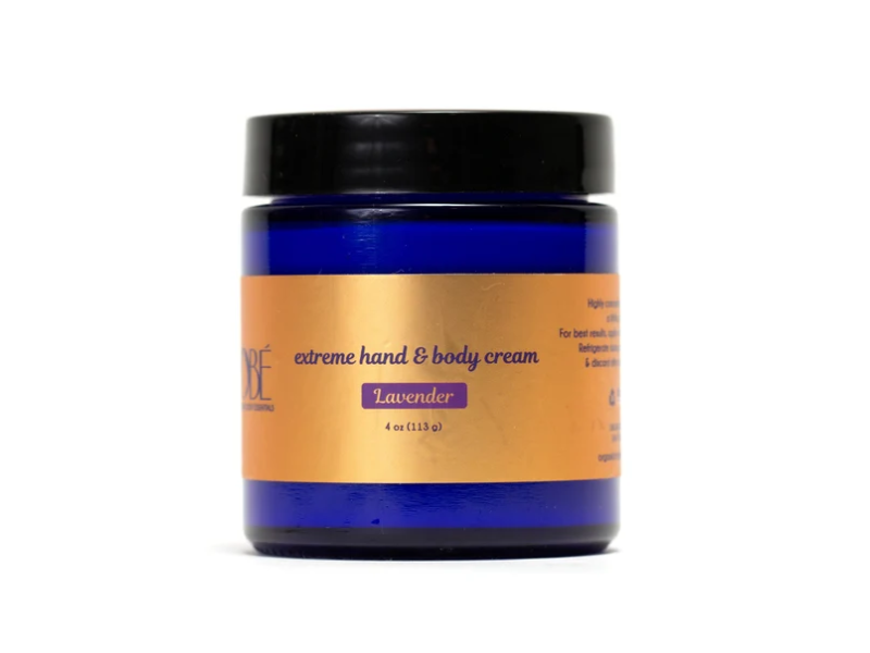 Organic Body Essentials Extreme Hand & Body Cream, Lavender, 4 oz/113 g