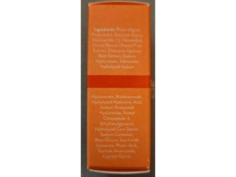 Peach & Lily Glass Refining Serum, Peach Extract + Peptide Complex, 0.16 fl oz / 5 mL