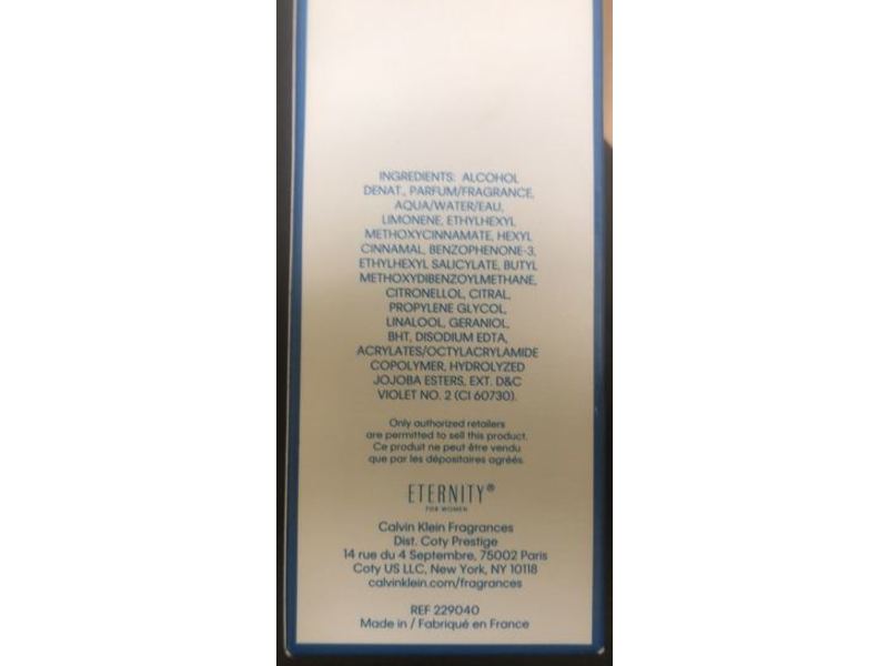 Calvin Klein Eternity Air Eau De Parfum Spray, 3.4 fl oz/100 mL