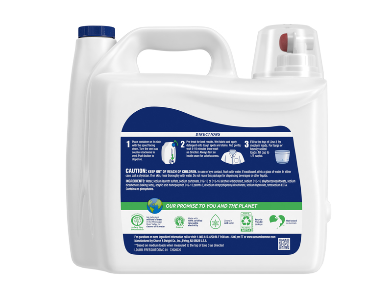 Arm & Hammer Sensitive Skin Free & Clear, 189 fl oz/140 loads