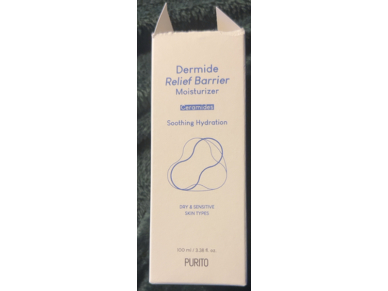 PURITO Dermide Relief Barrier Moisturizer, Ceramides, 3.38 fl oz/100 mL